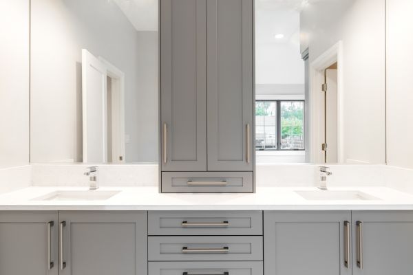 Bathroom Cabinet Installation