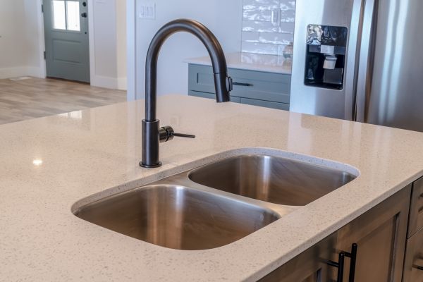 Professional Double Basin Sink Installation